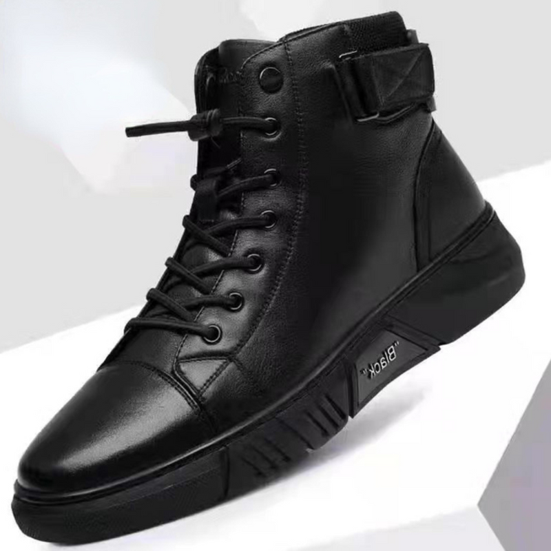 Bota Coturno Masculina de Couro - UrbanStyle