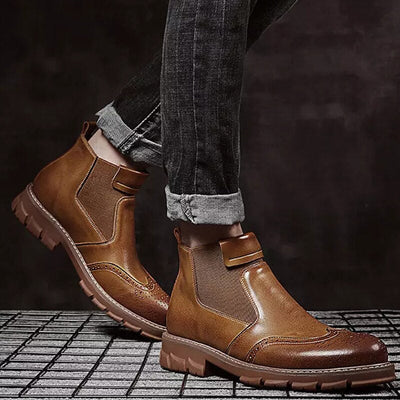 Bota Masculina de Couro Clássica - EliteCraft