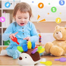 Brinquedo Sensorial Infantil Porco-Espinho Montessori – Jogo Educativo de Habilidades Motoras