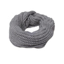 Cachecol Feminino de Tricô em Lã com Duas Voltas