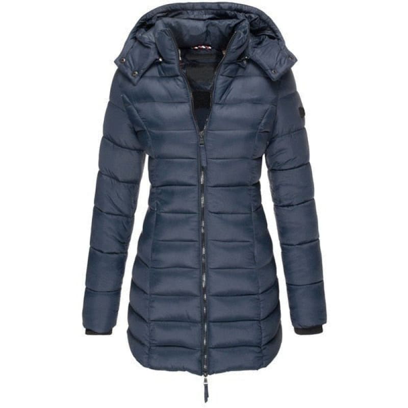 Jaqueta Feminina Puffer Longa com Capuz - WinterGlam