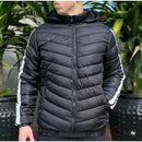 Jaqueta Masculina Puffer Peluciada com Capuz Removível