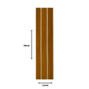 Kit 20 Painéis de Revestimento Ripado Decorativo em MDF – 45x11cm para Parede