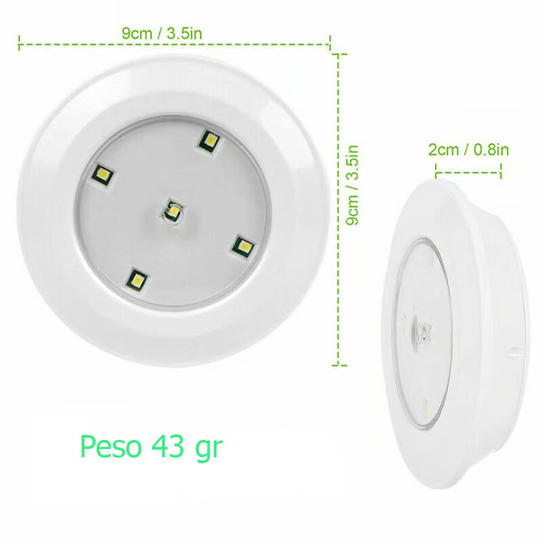 Kit 3 Luminárias de Led Inteligentes com Controle Remoto