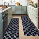 Kit 3 Tapetes Cozinha Antiderrapante Geométrico