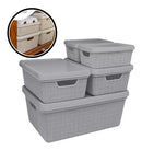 Kit 5 Caixas Organizadoras Multiuso com Tampa