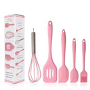 Kit 5 Utensílios de Cozinha em Silicone Resistente ao Calor