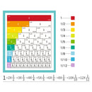 Livro Magnético de Frações Montessori Infantil – Aprendizagem Matemática e Raciocínio Lógico