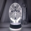 Luminária de Decoração Led de Jesus em 3D 16 Cores