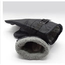 Luva de Couro Impermeável Térmica com Touch para Motoqueiro