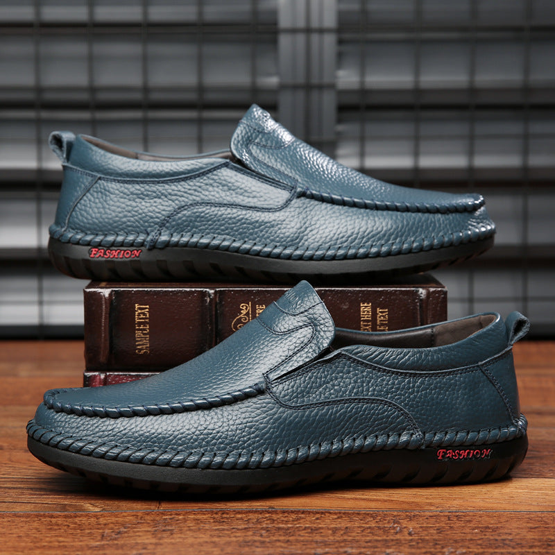 Mocassim Masculino de Couro Antiderrapante - ClassLine