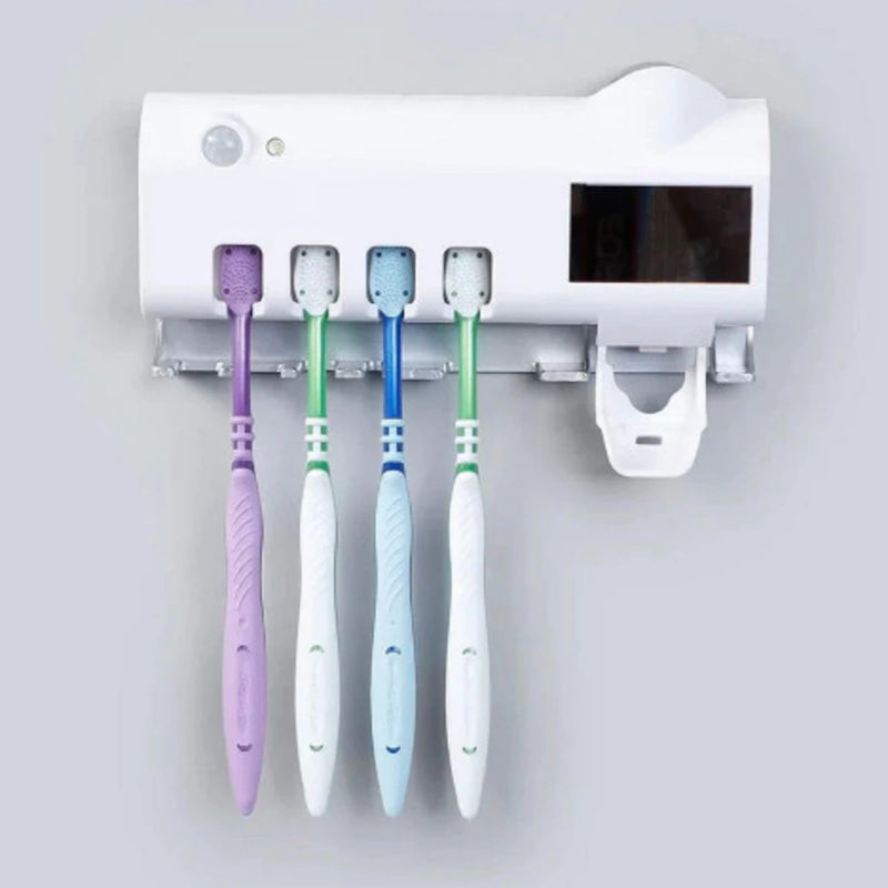 Suporte para Escova de Dentes com Luz UV Esterilizadora Antibacteriano