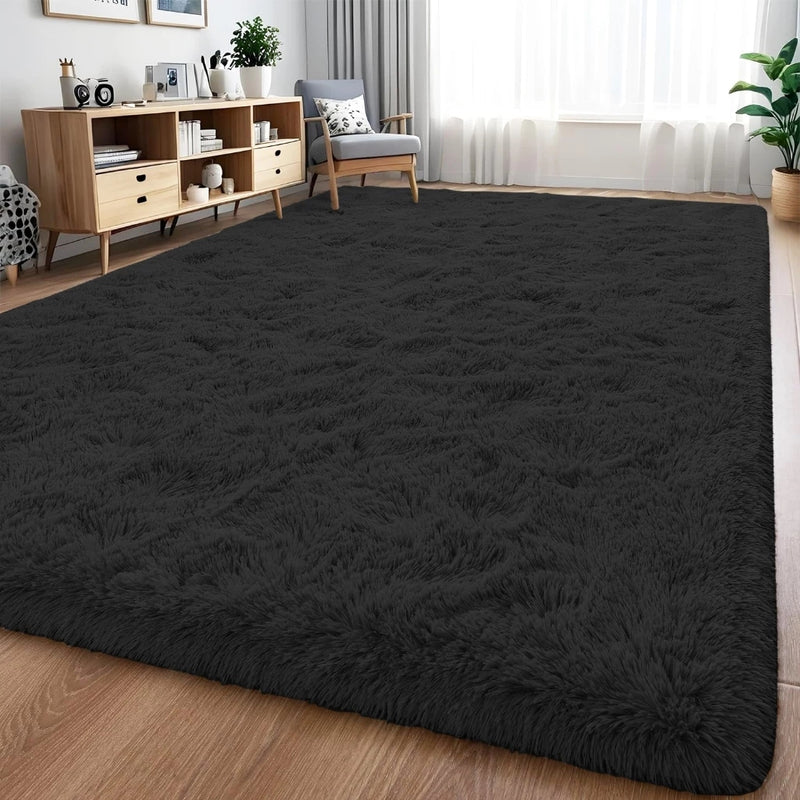 Tapete Peludo Aveludado Decorativo para Sala e Quarto