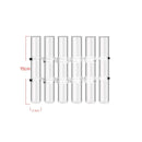 Vaso Ajustável de Vidro Transparente para Decoração