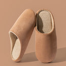 chinelos-masculinos-de-veludo-antiderrapantes-macios-e-confortaveis-para-casa-no-inverno-compre-1-leve-2-pares - 5
