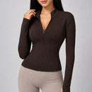 jaqueta-esportiva-feminina-gola-alta-com-ziper-modelagem-slim-manga-longa-para-treino-e-inverno-cor-06-marrom