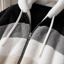 Jaqueta Feminina Oversize Pelucia Capuz Inverno 9
