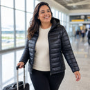 Jaqueta Puffer Feminina Plus Size - lifestyle 1
