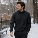 sueter-masculino-gola-alta-mock-neck-trico-liso-casual-pulover-manga-longa-para-outono-e-inverno - 9