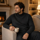 sueter-masculino-gola-alta-mock-neck-trico-liso-casual-pulover-manga-longa-para-outono-e-inverno - 11