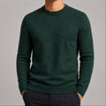 sueter-masculino-trico-padrao-diamante-decote-redondo-casual-manga-longa-versatil-para-inverno-cor-03-verde-haqin