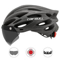 Capacete Ciclismo com Luz Traseira e Viseira Magnética Masculino/Feminino Cairbull