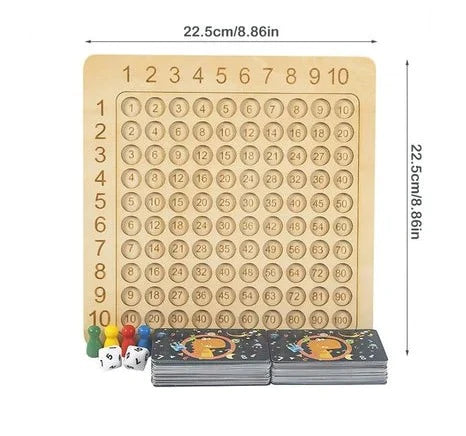 Jogo de Tabuleiro de Multiplicação para Crianças