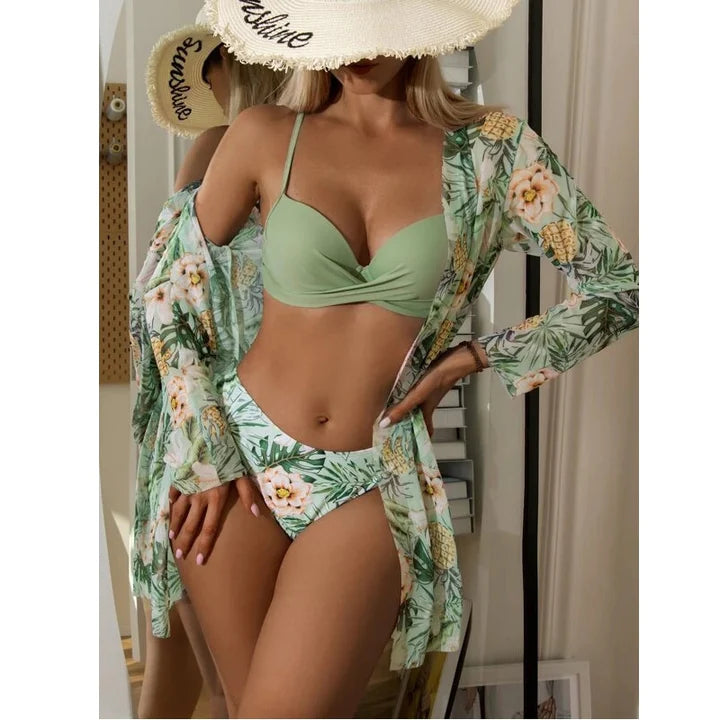 Kit Moda Praia Verão 2023 - Biquíni + Saída