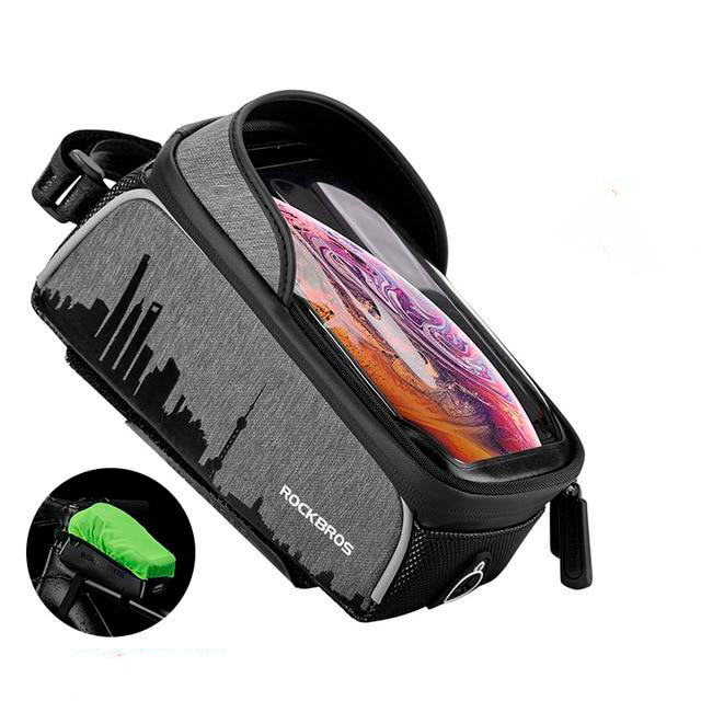 Bolsa Ciclismo Impermeável Porta Celular com Touch Screen RockBros